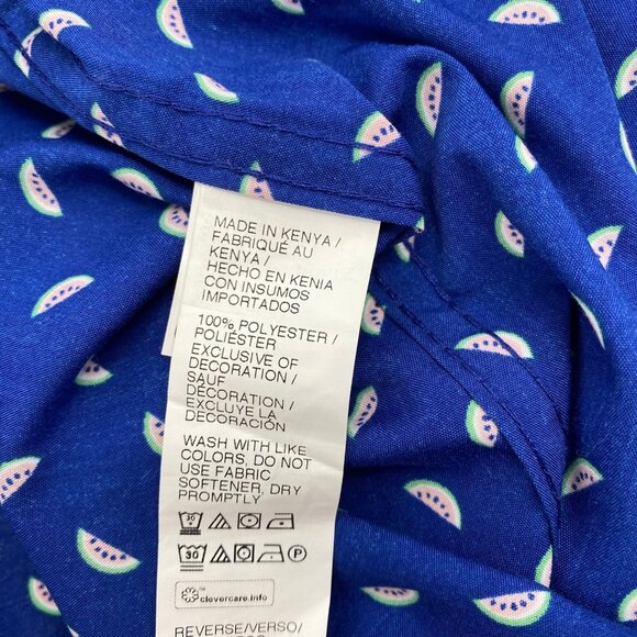 Izod Blue Short Sleeve Casual Button-Up Shirt | Size S - Picture 5 of 5